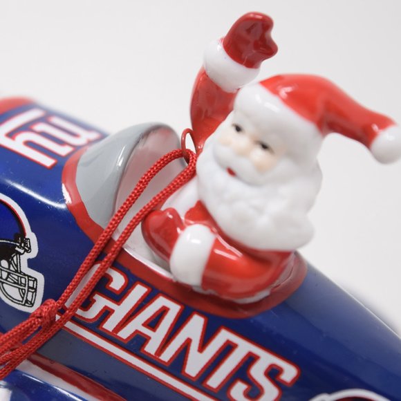 2006 Danbury Mint NY Giants Victory Plane Santa Claus New York NFL Ornament NFC - Picture 14 of 16